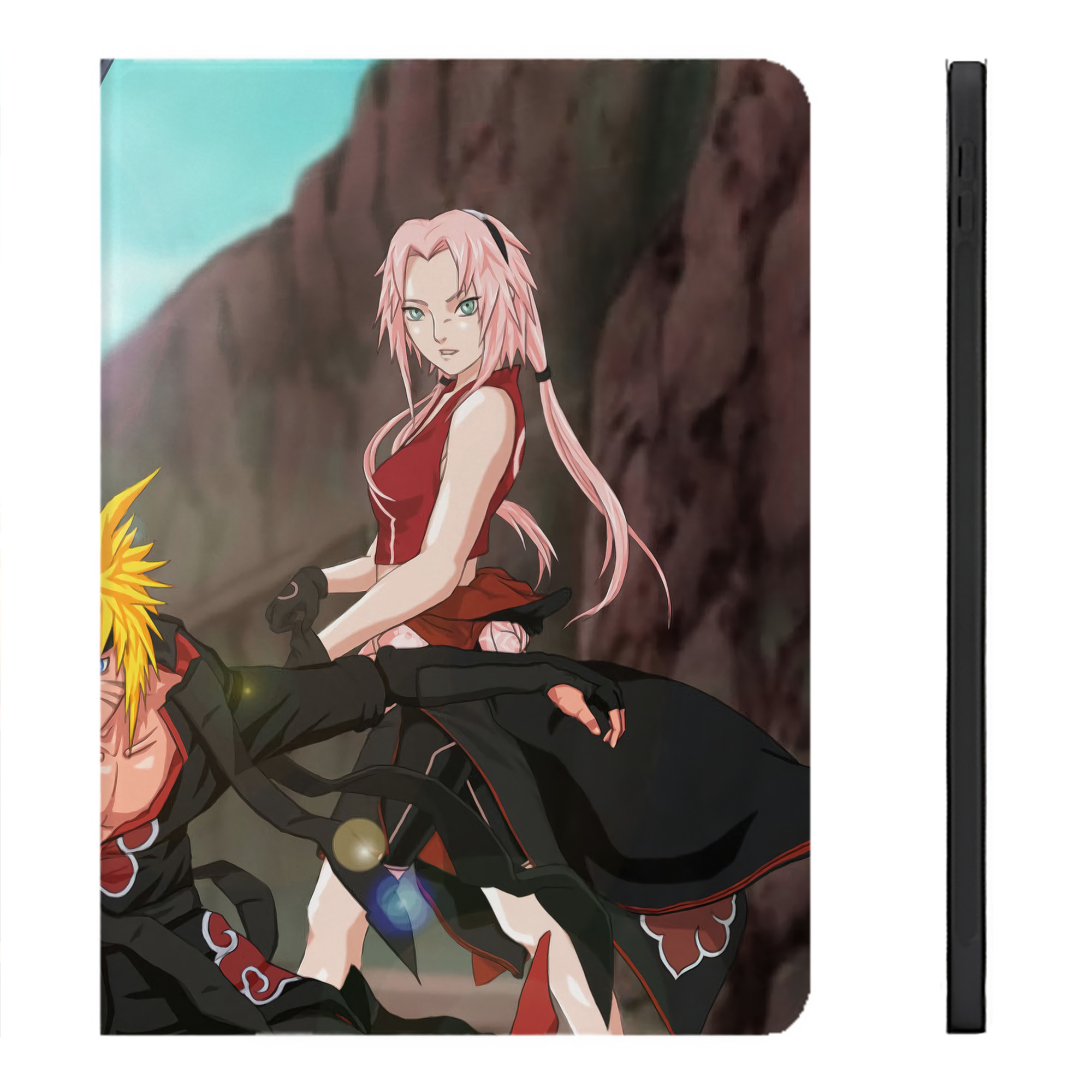 （画像用） NARUTO -ナルト- NARUTO -ナルト- 疾風伝 IPadケース ペンホルダー付き ブックスタイルデザイン